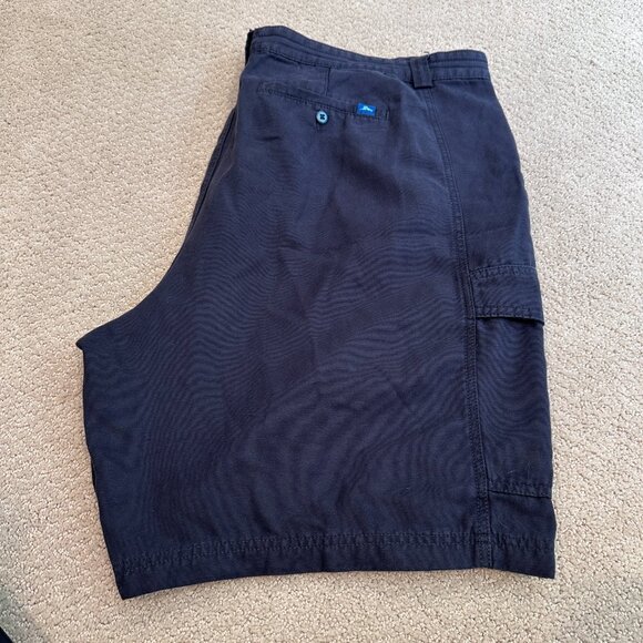 Tommy Bahama Cargo Shorts Relax Key Grip 9.5-inch Blue Flat Front Size 42 #TR808 - Picture 10 of 12